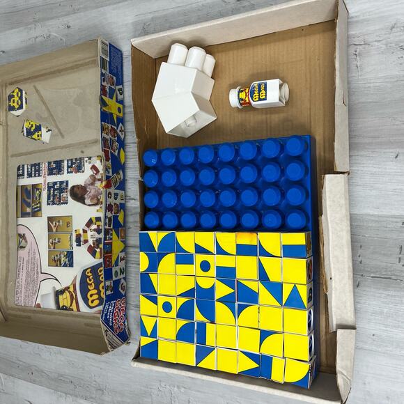 Vintage 1988 Ritvik Mega-Bloks 9002 Learning Cubes Alphabet - Picture 8 of 11